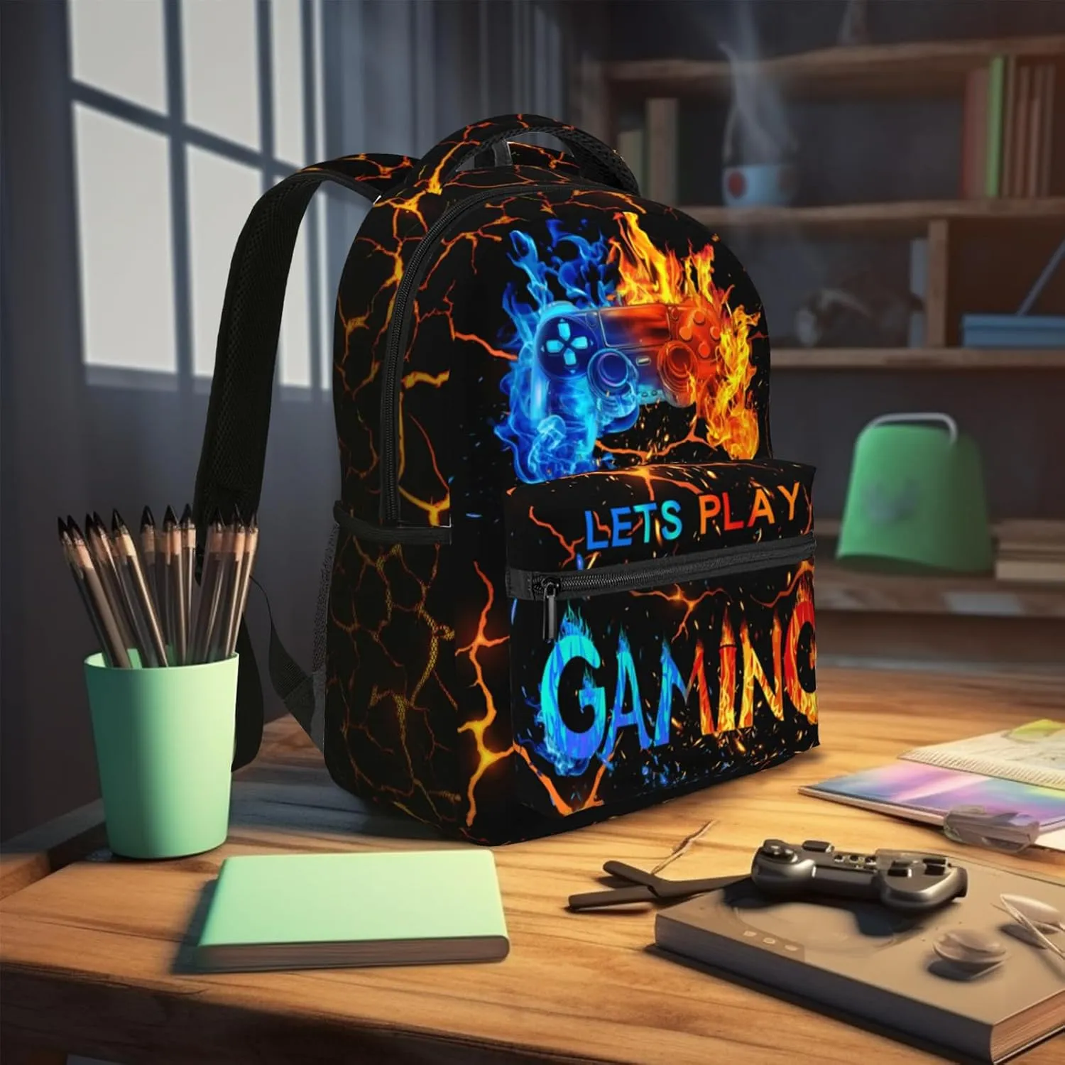 Cool School Backpack For Boys Gaming Boys Backpack Game Travel Laptop Backpack Video Game Backpack For Kids Children Teens