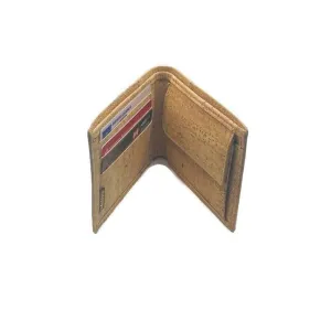 Cork Wallet for Men Vegan Wallet for Him in Natural