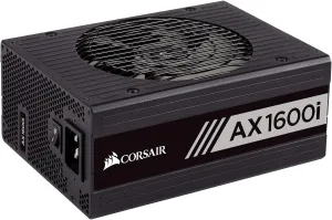Corsair AXi Series, AX1600i, 1600 Watt, 80  Titanium Certified, Fully Modular - Digital Power Supply (CP-9020087-NA)