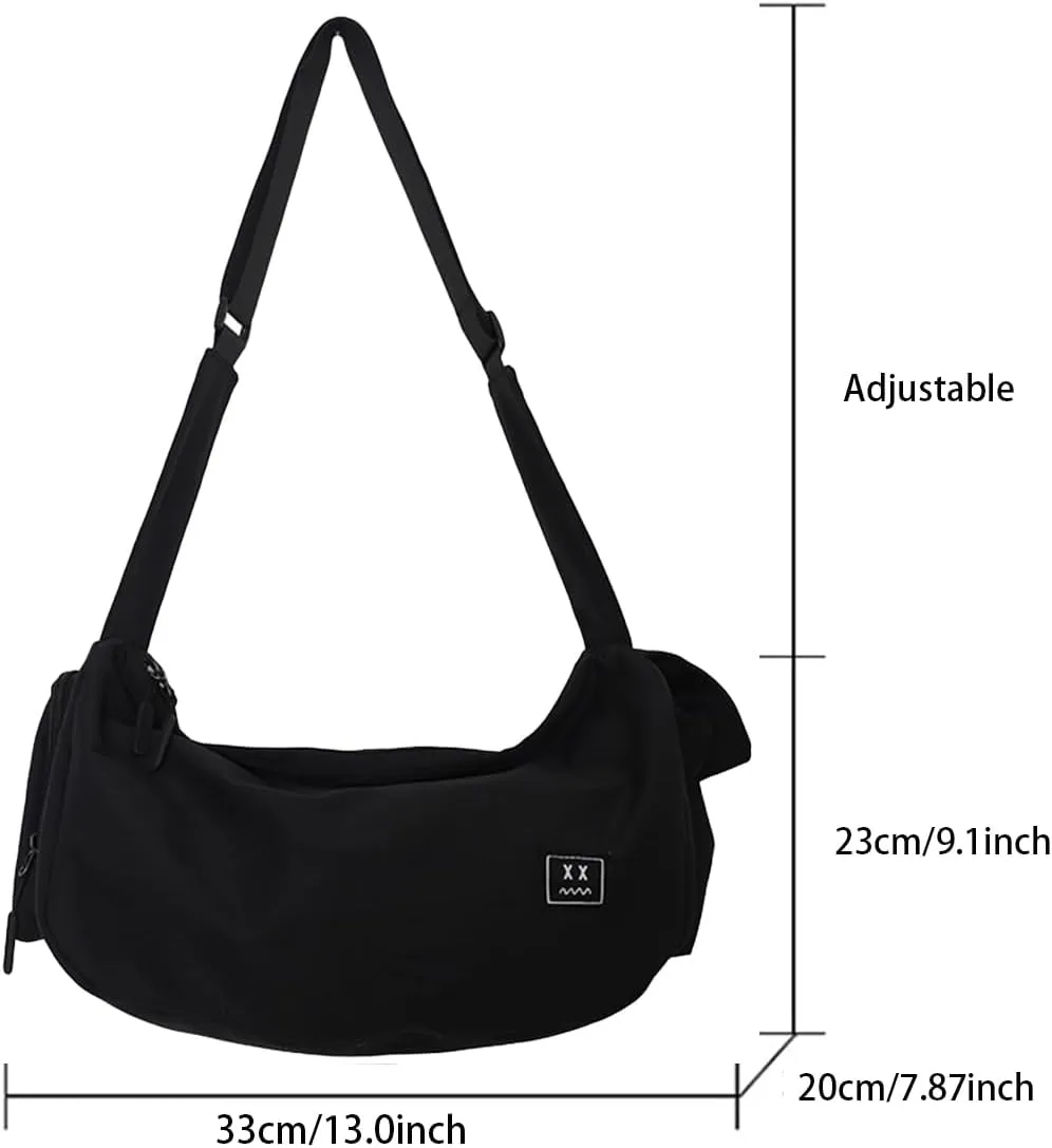 Crossbody Backpack for Men Women, Large Capacity Sports and Fitness Storage Shoulder Bag,Shoulder Adjustable