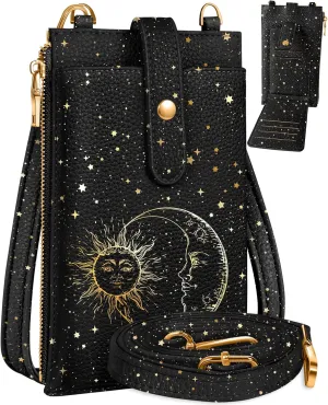 Crossbody Bags for Women - Leather Cellphone Phone Purse Wallet Cute Designer Cross Body Bag with Card Slots