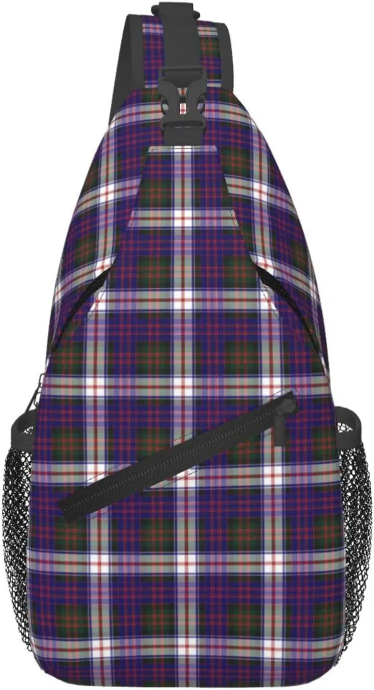 Crossbody Sling Backpack Clan MacDonald Dress Modern Tartan Shoulder Chest Bag Daypack for Traveling Sport