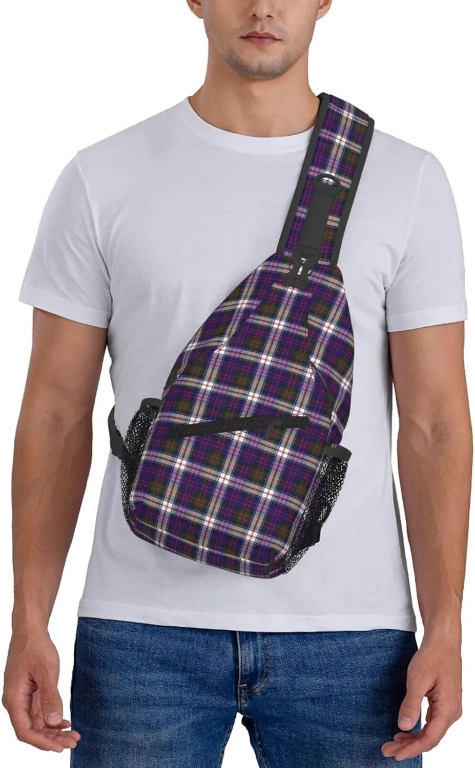 Crossbody Sling Backpack Clan MacDonald Dress Modern Tartan Shoulder Chest Bag Daypack for Traveling Sport