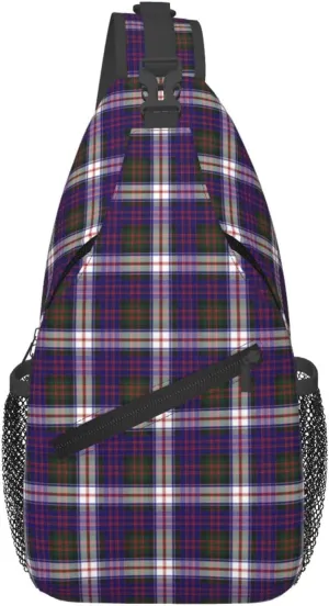 Crossbody Sling Backpack Clan MacDonald Dress Modern Tartan Shoulder Chest Bag Daypack for Traveling Sport
