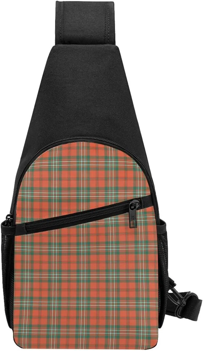 Crossbody Sling Backpack Scott Ancient Tartan Shoulder Chest Bag Daypack for Traveling Sport