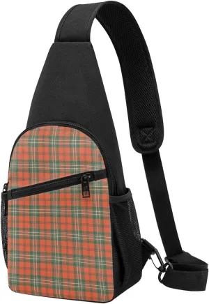 Crossbody Sling Backpack Scott Ancient Tartan Shoulder Chest Bag Daypack for Traveling Sport