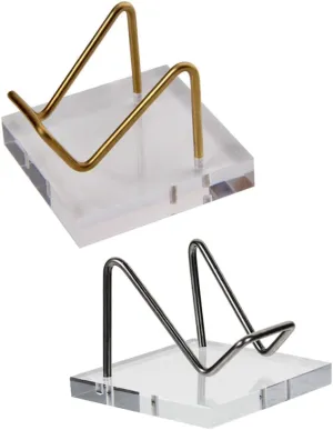 Crystal Display Stands for Jewelry Minerals Acrylic Metal Multi-functional Display Pieces