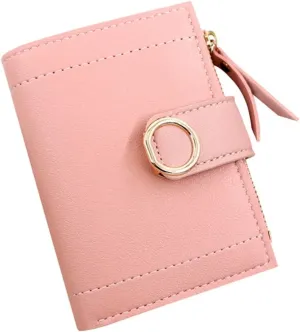 CSCDD Women's Short Zip-up Purse Hold Bag Credit Card ID Card Bag Women's Short Bag(black-JoJo's Bizarre Adventure1)
