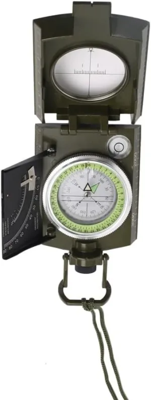 CSCDD Zinc Alloy Outdoor Compass Multi-Functional Luminous Directional Compass