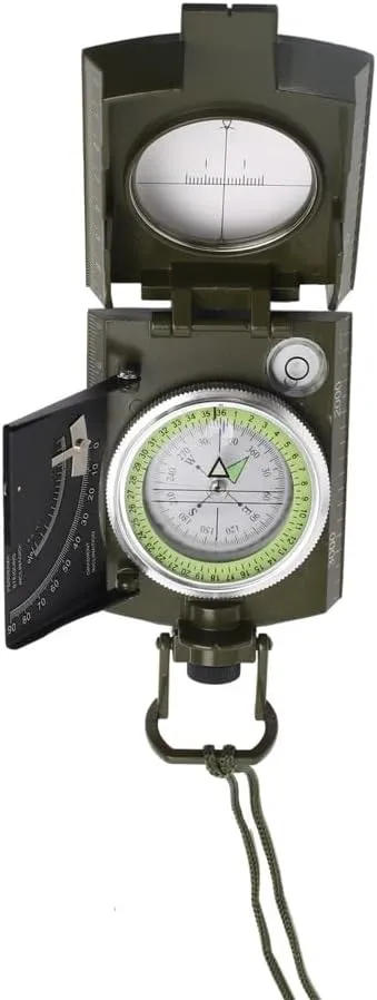 CSCDD Zinc Alloy Outdoor Compass Multi-Functional Luminous Directional Compass