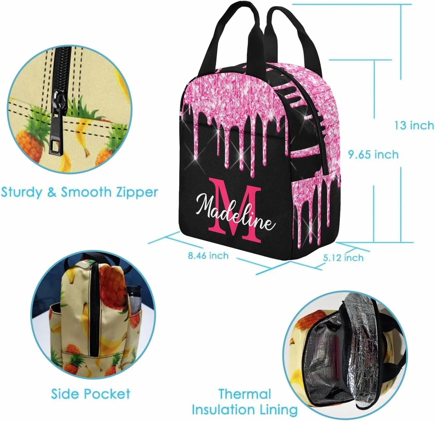 Custom Casual Unisex Bags Backpack with Name Multi Color Custom Backpack for Kids School Backpack for Girls for Back to School Camping Travel
