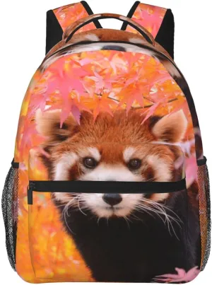 Cute Animals Red Panda Backpack Laptop Backpack Sports Travel Shoulder bag Light casual backpack