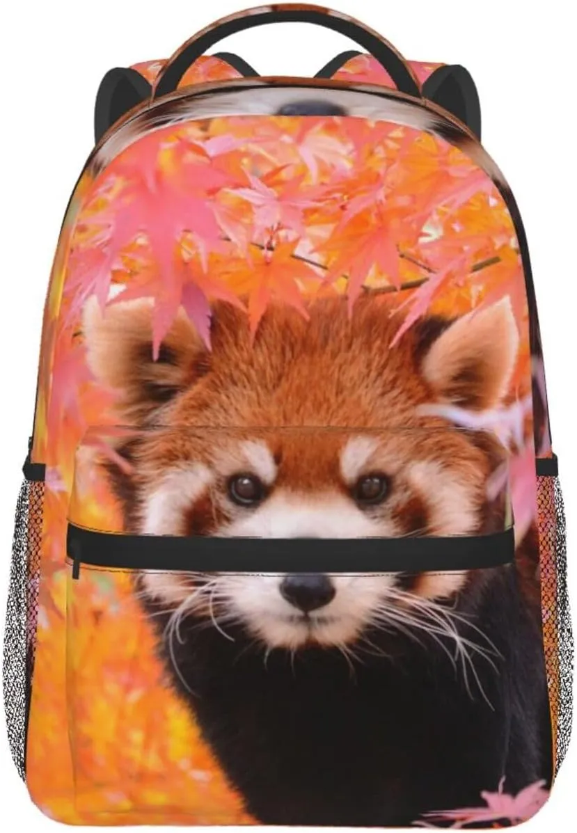 Cute Animals Red Panda Backpack Laptop Backpack Sports Travel Shoulder bag Light casual backpack
