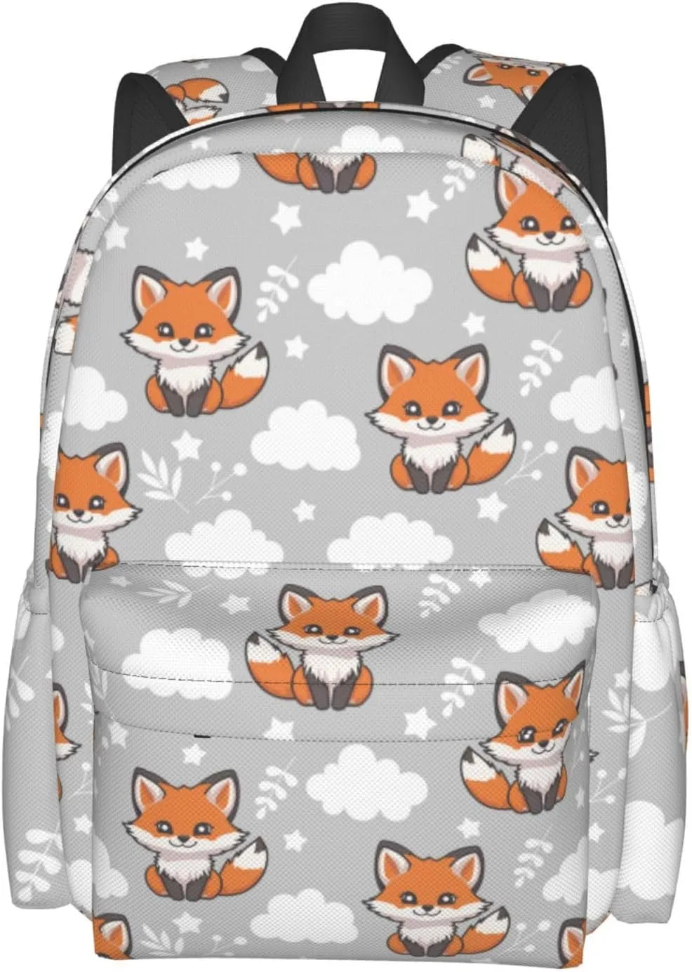 Cute Baby Fox Multipurpose School Bag Bookbag for Teenage Boys Girls Daily Backpack