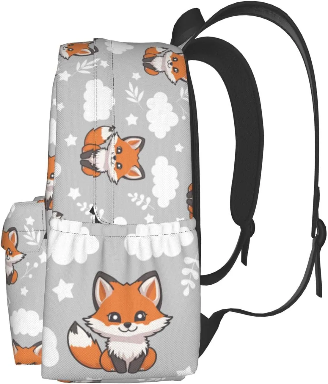 Cute Baby Fox Multipurpose School Bag Bookbag for Teenage Boys Girls Daily Backpack
