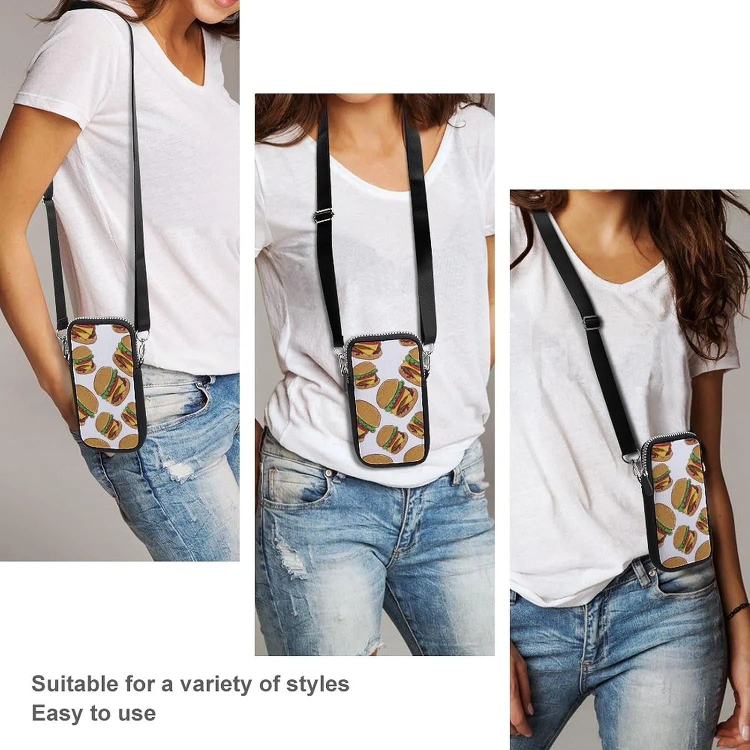 Cute Red PandasSmall Crossbody Bag - Mini Phone Wallet with Crossbody Strap And Wallet
