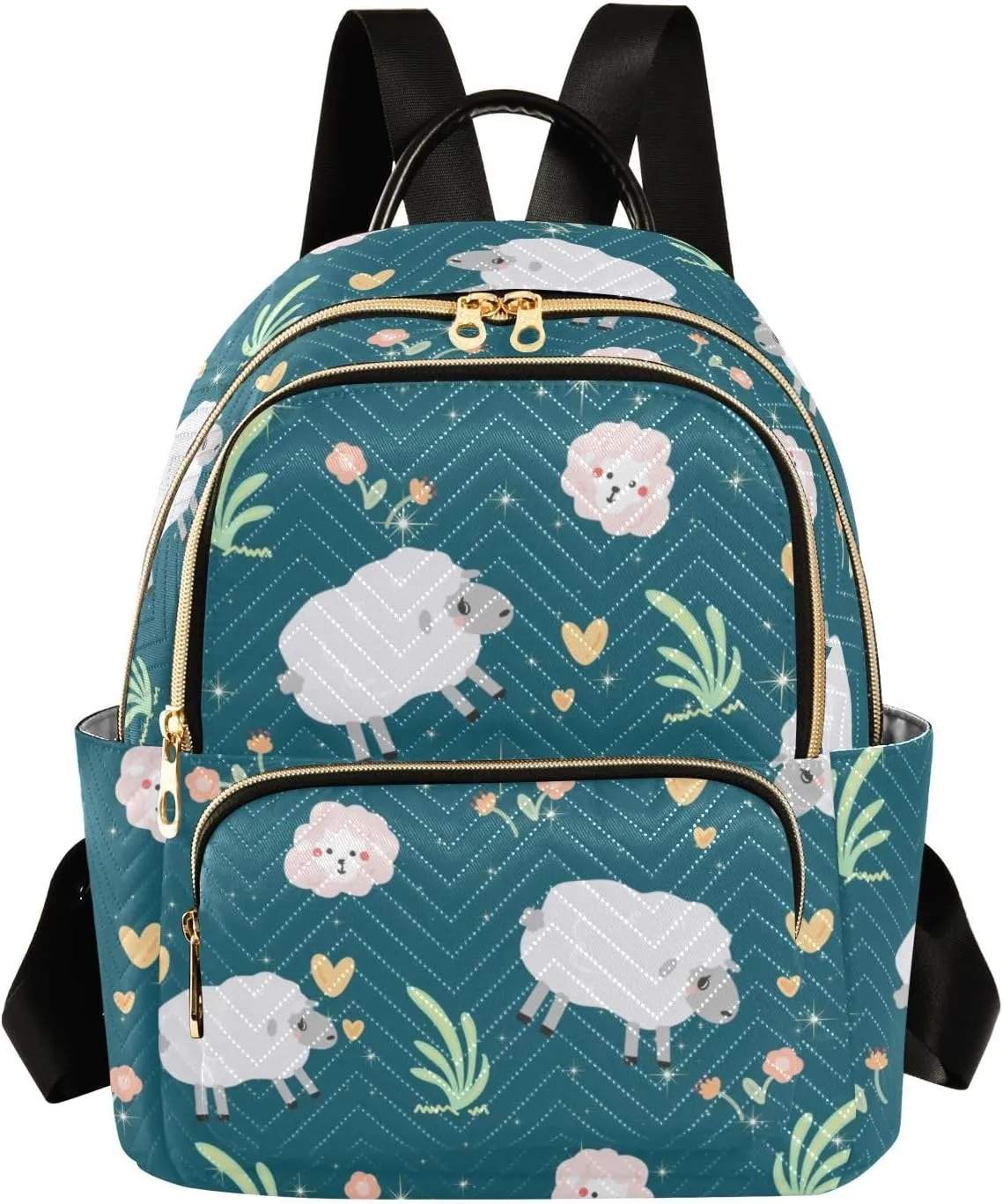 Cute Sheep Mini Backpack for Women, Travel Backpack Purse Daypack Shoulder Bag for Ladies