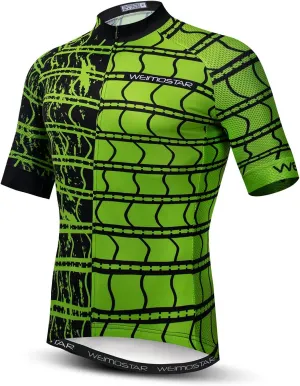 Cycling Jersey for Men Bike Biking Shirt Tops Short Sleeve Clothing