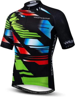 Cycling Jersey for Men Bike Biking Shirt Tops Short Sleeve Clothing