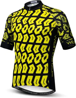 Cycling Jersey for Men Bike Biking Shirt Tops Short Sleeve Clothing
