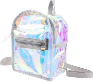 Dazzling Backpack for Creative Casual Travel Bag with Practical Storage Zipper Closure for Safety for Outdoor Adventures Shopping and Trips White