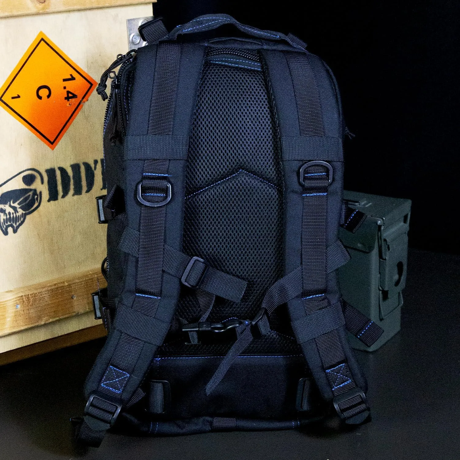 DDT Death Dealer Tactical Anti-Venom 24 Hour Assault EDC Backpack (Blueline)