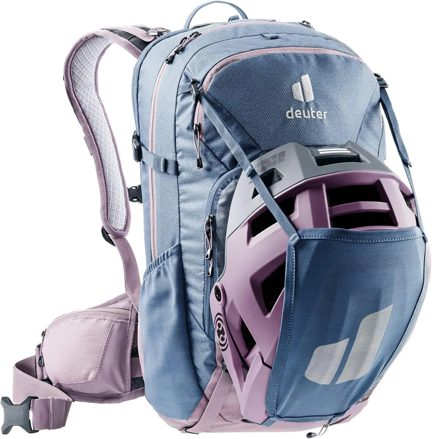 DEUTER Women's Attack 18 SL Bicycle Backpack with Protector, Navy Grape, 18 l