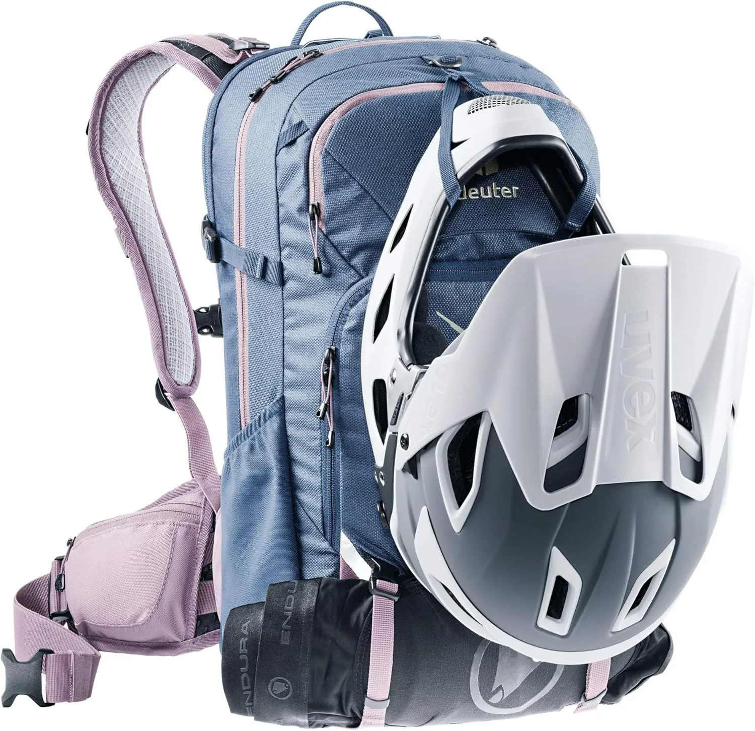 DEUTER Women's Attack 18 SL Bicycle Backpack with Protector, Navy Grape, 18 l