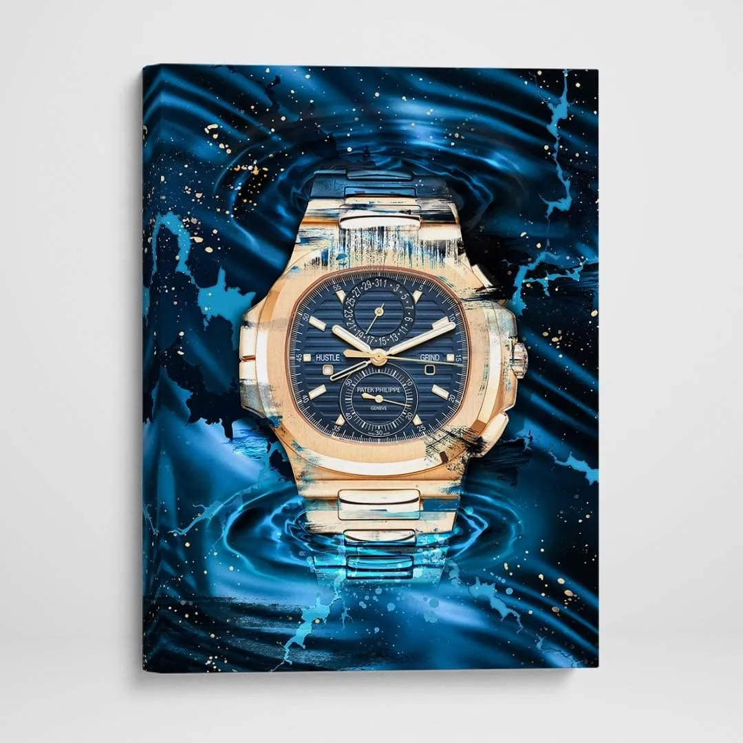 DEVICI Patek Philippe Nautilus Chronograph inspired Patek Philippe Stretched Canvas Wall Art - Motivational Wall Art Patek Philippe Watches For Men Wall Decor Inspirational Wall Art Posters & Prints