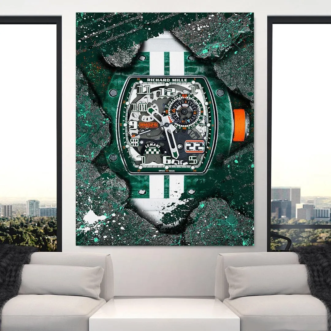 DEVICI Richard Mille RM 029 Le Mans inspired Richard Mille Stretched Canvas Wall Decor - Richard Mille Motivational Wall Art Richard Mille Watches For Men Posters & Prints