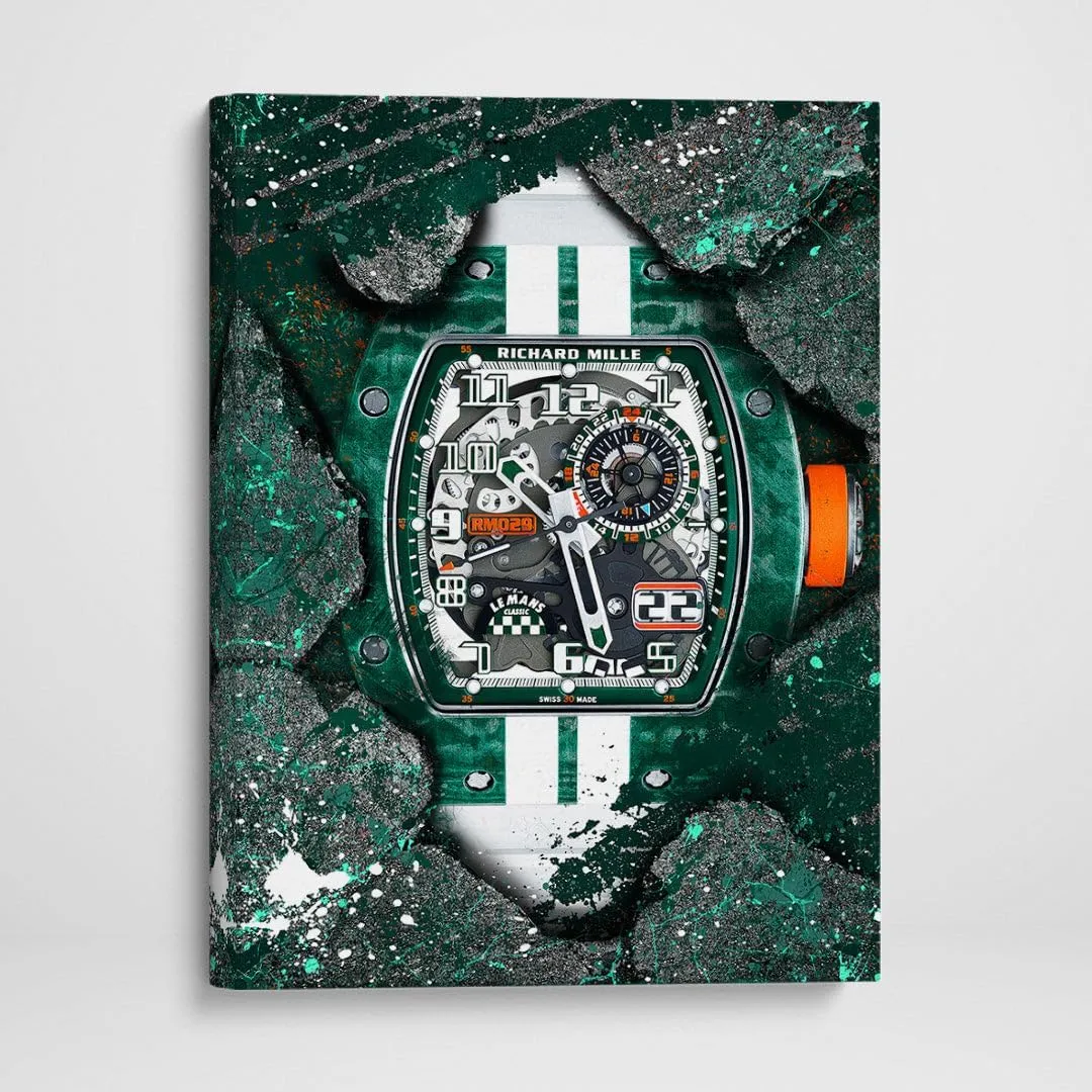 DEVICI Richard Mille RM 029 Le Mans inspired Richard Mille Stretched Canvas Wall Decor - Richard Mille Motivational Wall Art Richard Mille Watches For Men Posters & Prints