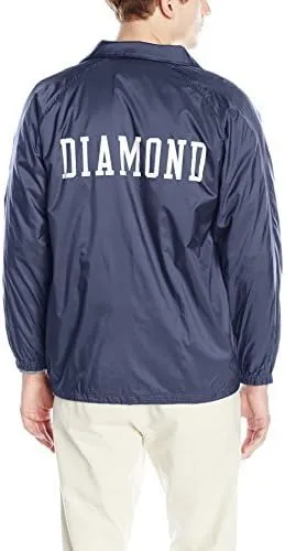 Diamond Supply Co Men's Tonal Chest Brilliant Coach's Jacket