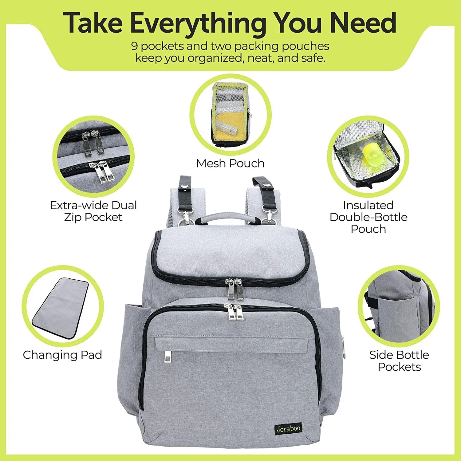Diaper Backpack for Mom and Dad