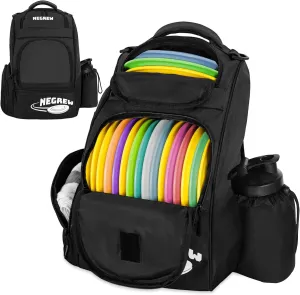 Disc Golf Bag,Durable Disc Golf Backpack Holds 25  Discs,Lightweight Frisbee Golf Bag with Mutiple Pockets,Disc Golf Accessories(Disc Not Included)