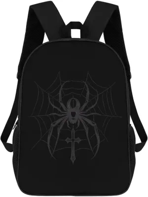 Diviine Spider Laptop Backpack for Men Women 17 Inch Shoulder Bag Travel Daypack