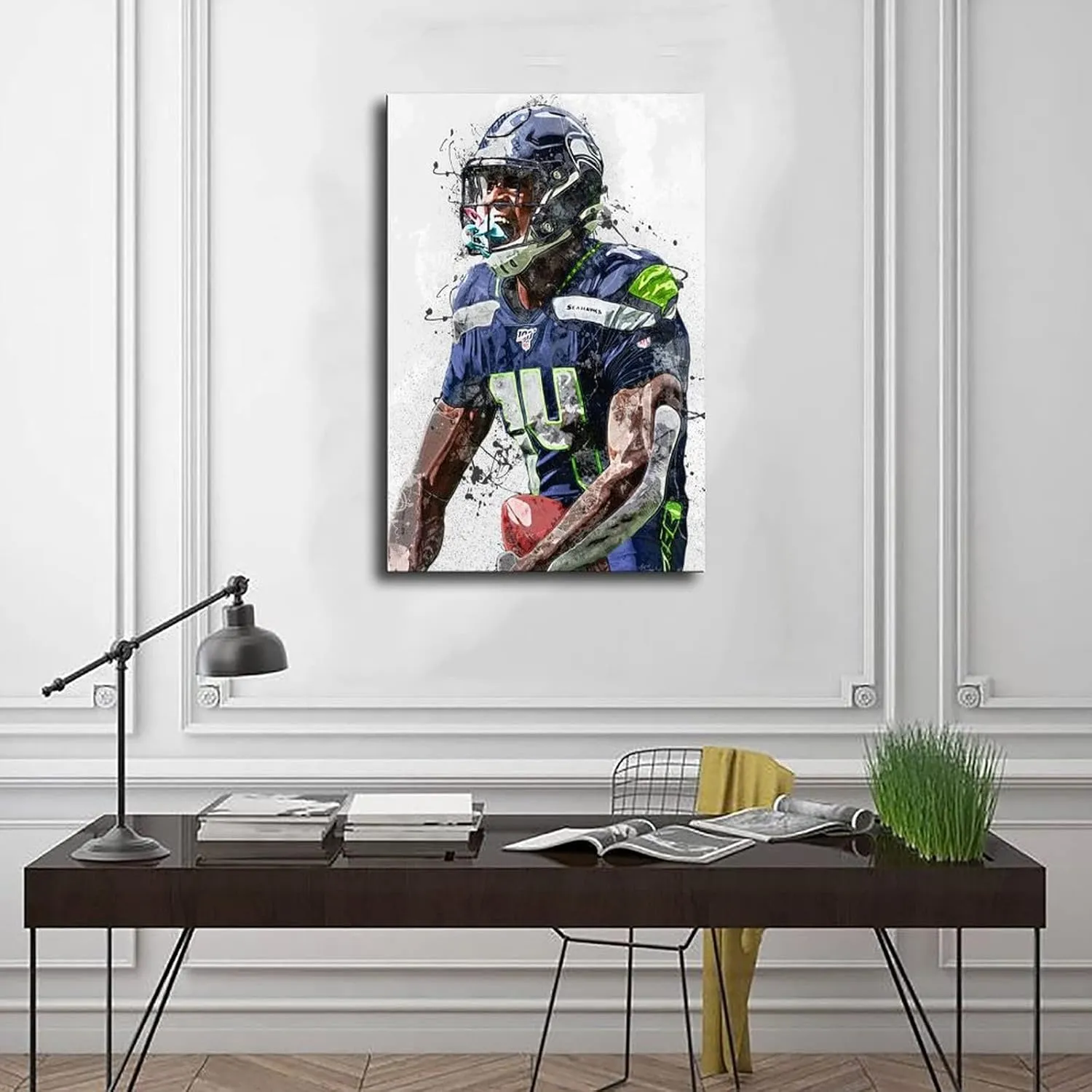 DK Metcalf Poster Canvas Poster Bedroom Decor Sports Landscape Office Room Decor Gift Unframe: 16x24inch(40x60cm)