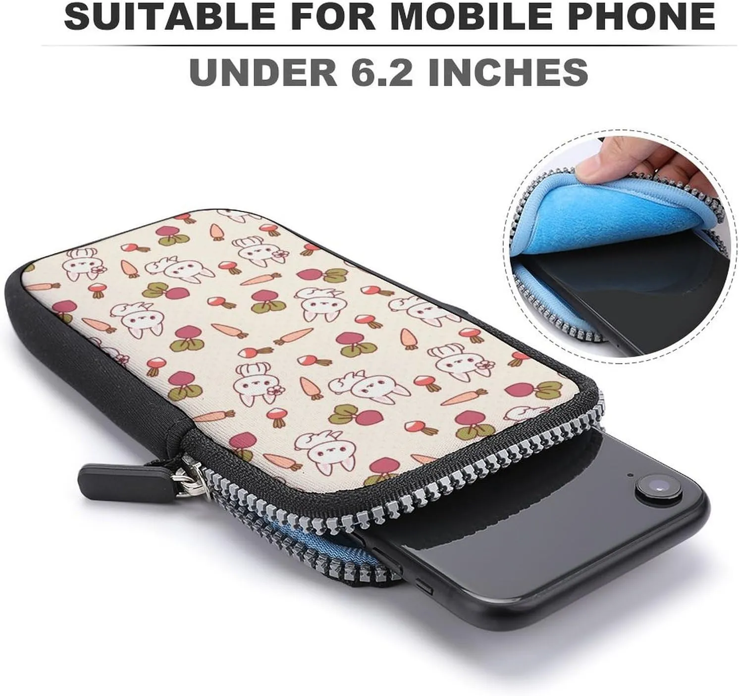 Dog Paw Footprint And BoneSmall Crossbody Bag - Mini Phone Wallet with Crossbody Strap And Wallet