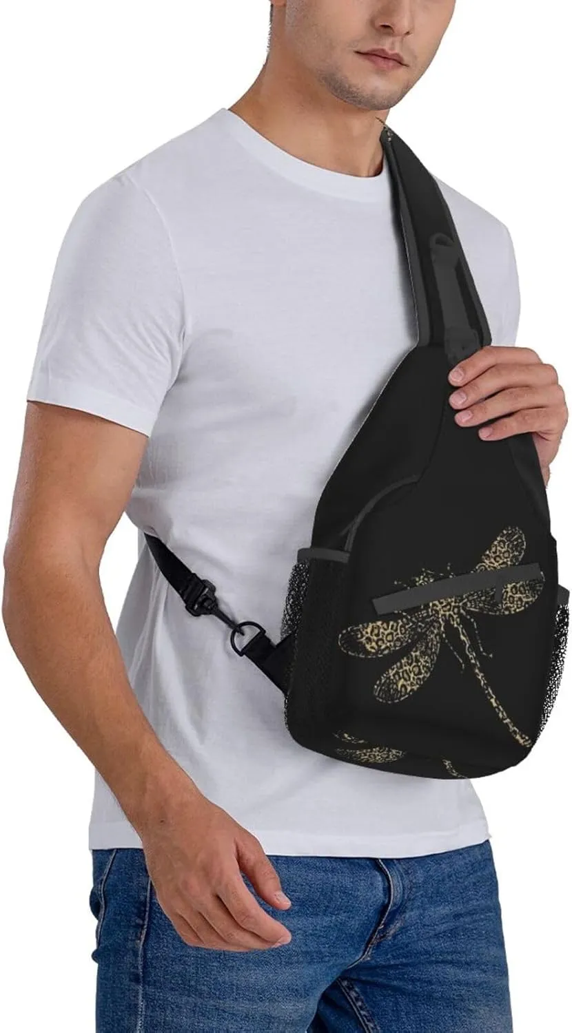 Dragonfly Shoulder Bag Cute Sling Backpack Daypack Casual Backpack Hiking Bag Womens Backpack Bag