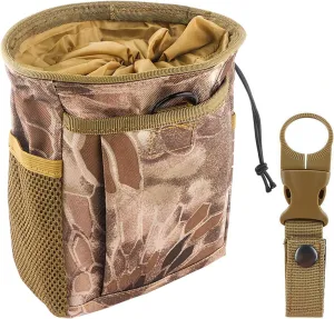 Drawstring Highend Rock Climbing Chalk Bag with a Carabiner Different Pockets for Climbing Bouldering, Gymnastics, Gym Pouch, Cross Fit and Lifting