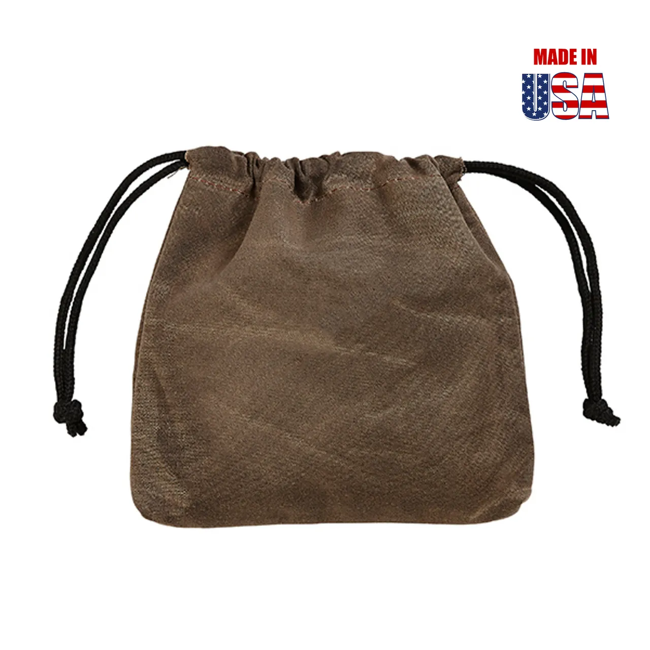 Drawstring Player's Pouch, Waxed Canvas