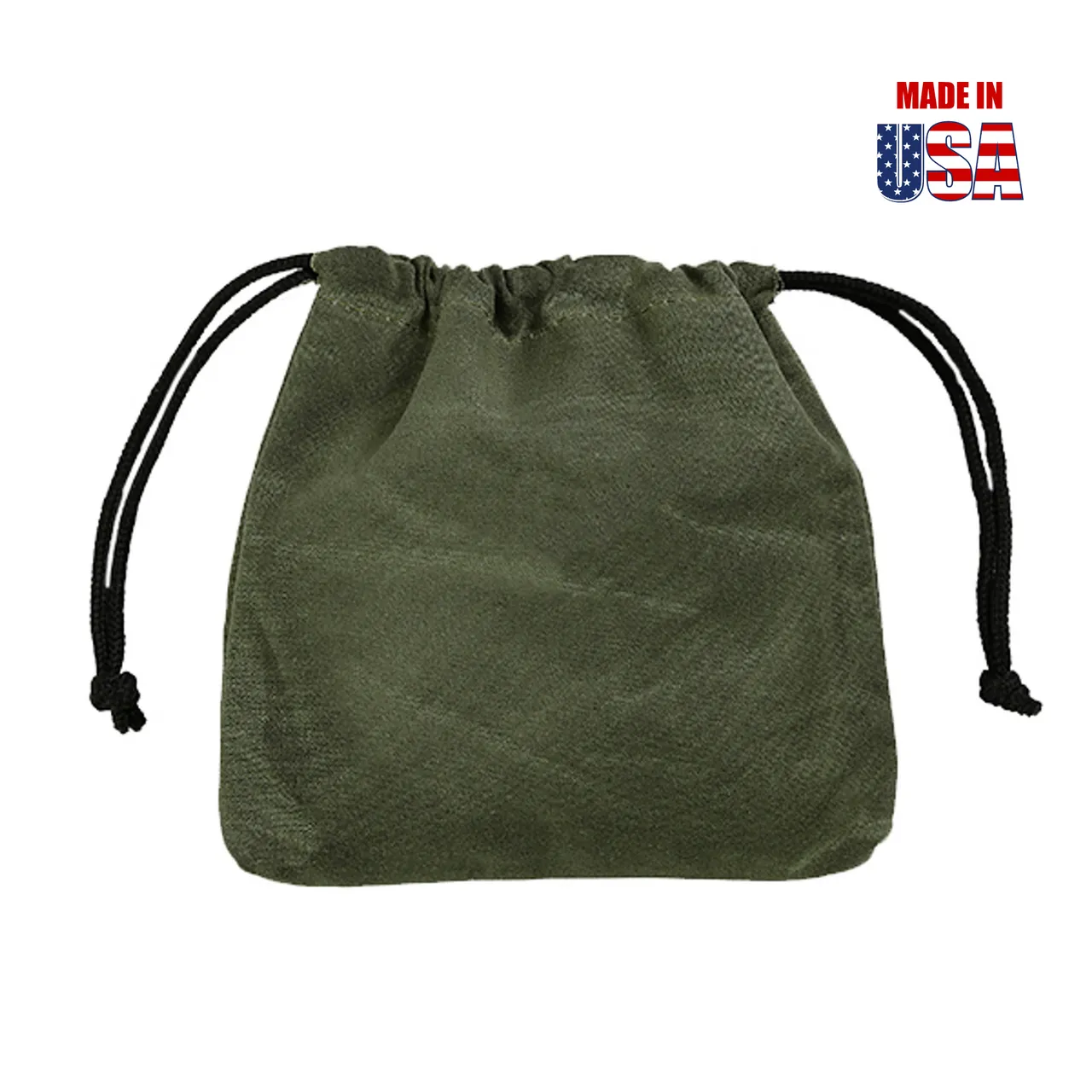 Drawstring Player's Pouch, Waxed Canvas