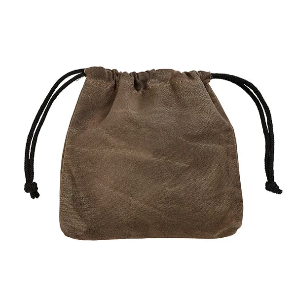 Drawstring Player's Pouch, Waxed Canvas