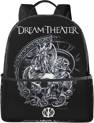 Dream Rock Theater Unisex Casual Backpack Lightweight Travel Bag Classic Laptop Daypack Backpack Men Women, Black