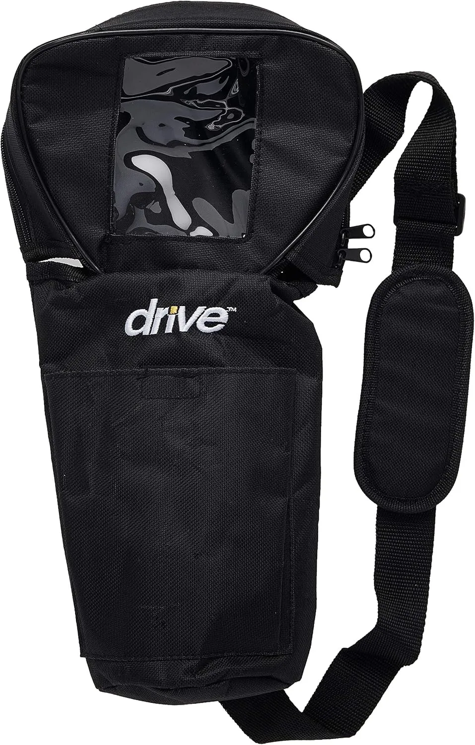 Drive Medical OP-150T Oxygen Cylinder Carry Bag, Black, Horizontal Bag