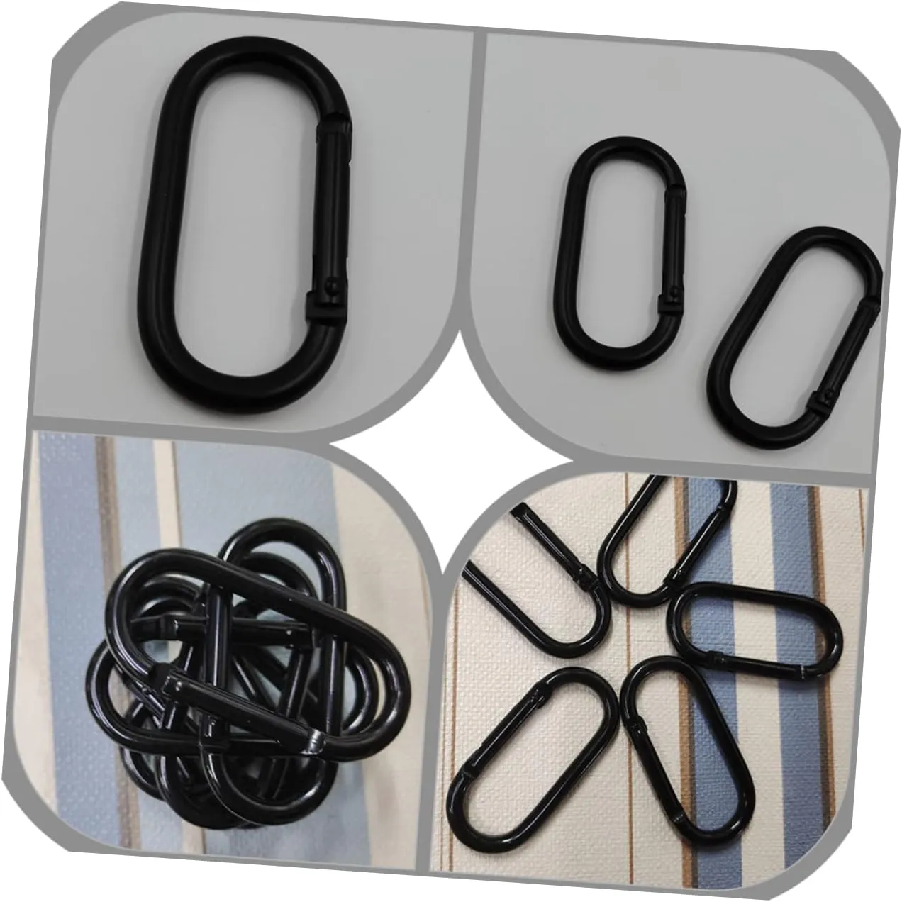 Durable Climbing Buckles Portable Back for Outdoor Sports High Resilience Hooks for Camping Keychain