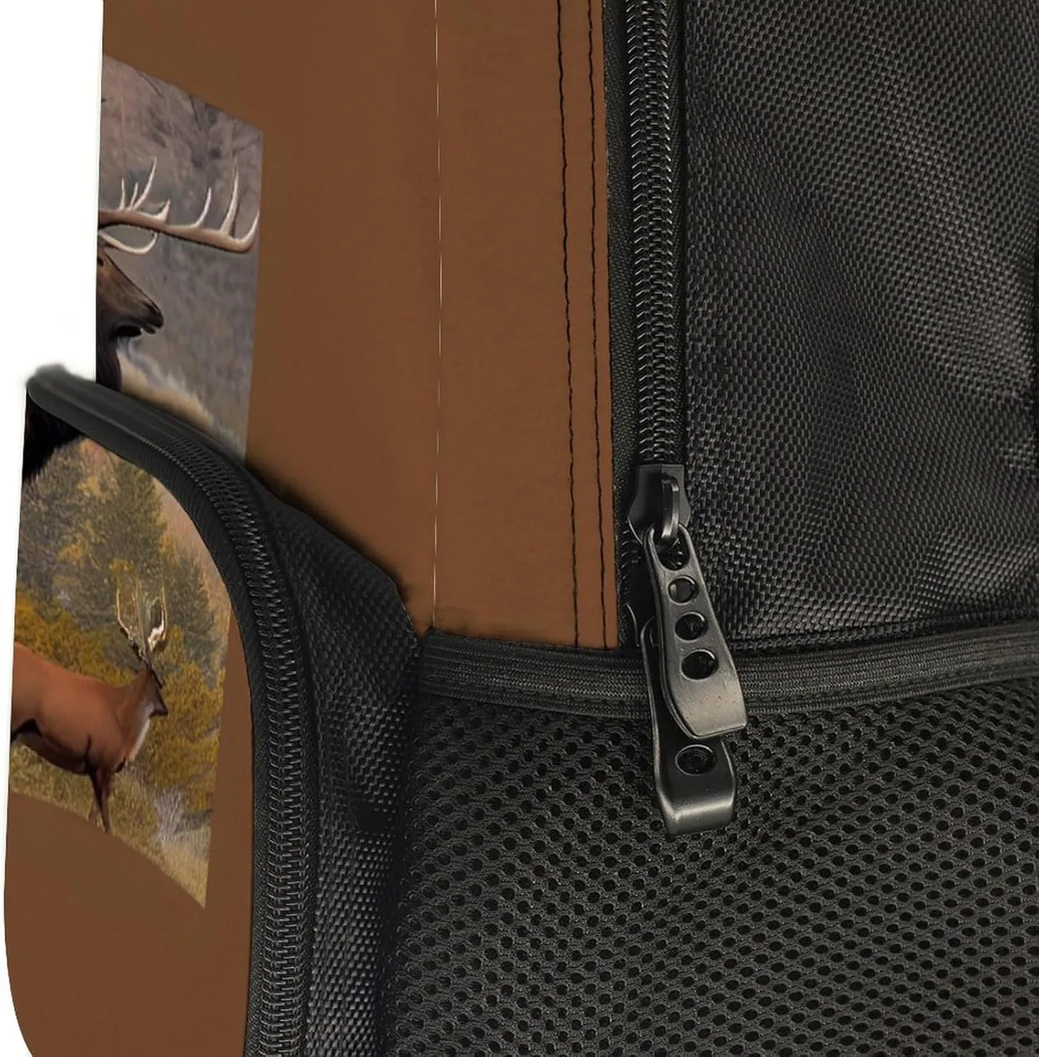Elk Art Rucksack Polyester Anti-Theft Multipurpose Bookbag Big Capacity Travel and Sport Backpack Rucksack With Side Pockets