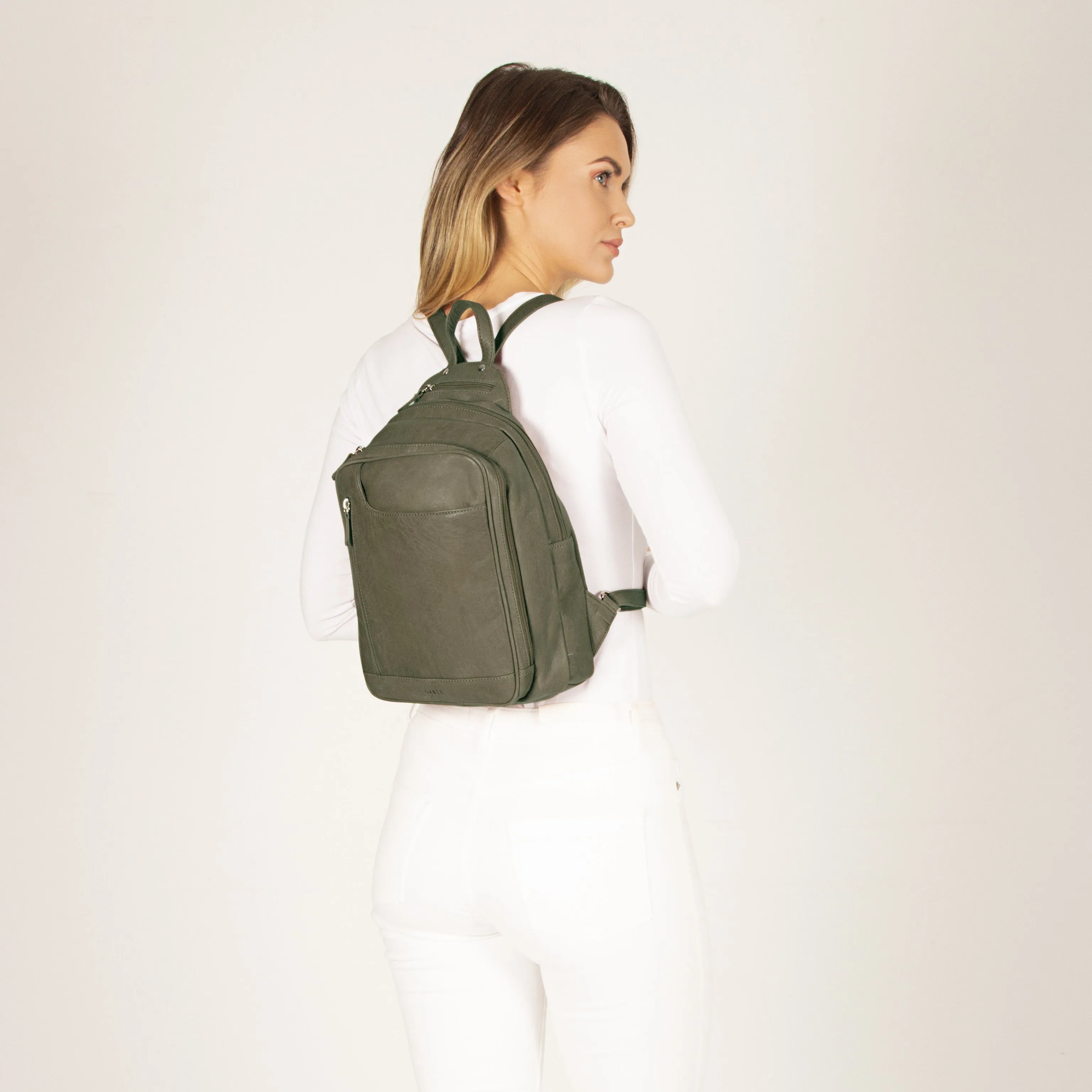Emma Mini Leather Backpack