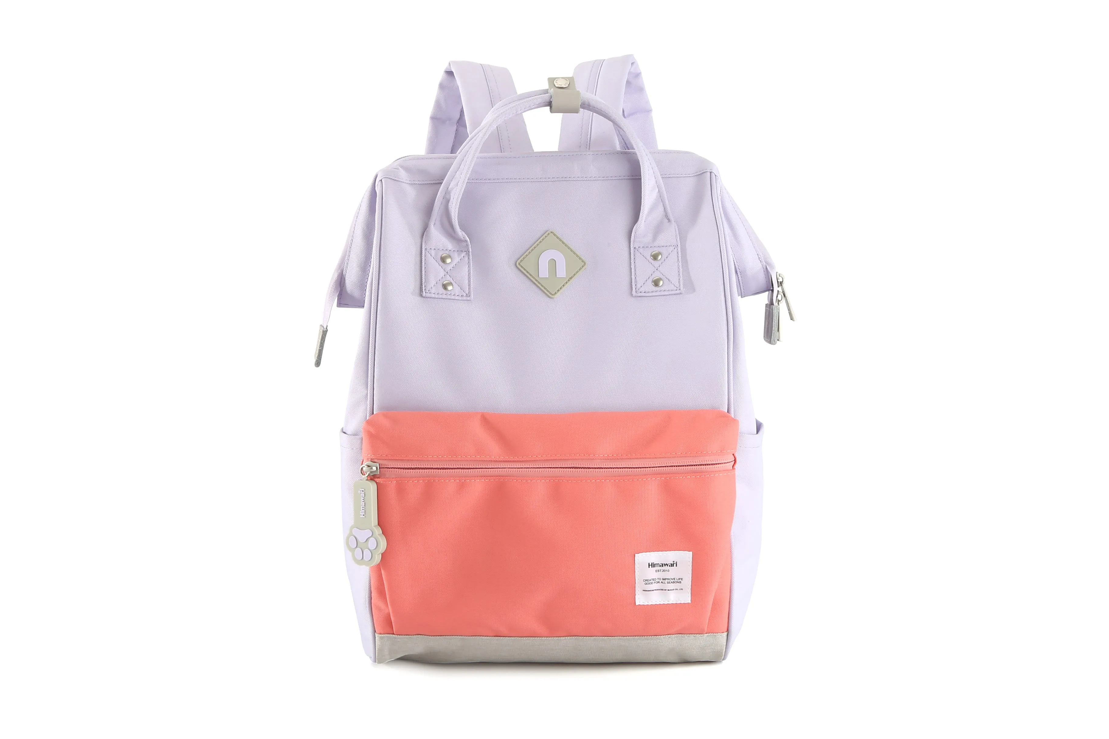 EVA Waterproof Backpack with USB Port 9004 LAVENDER / CORAL #02