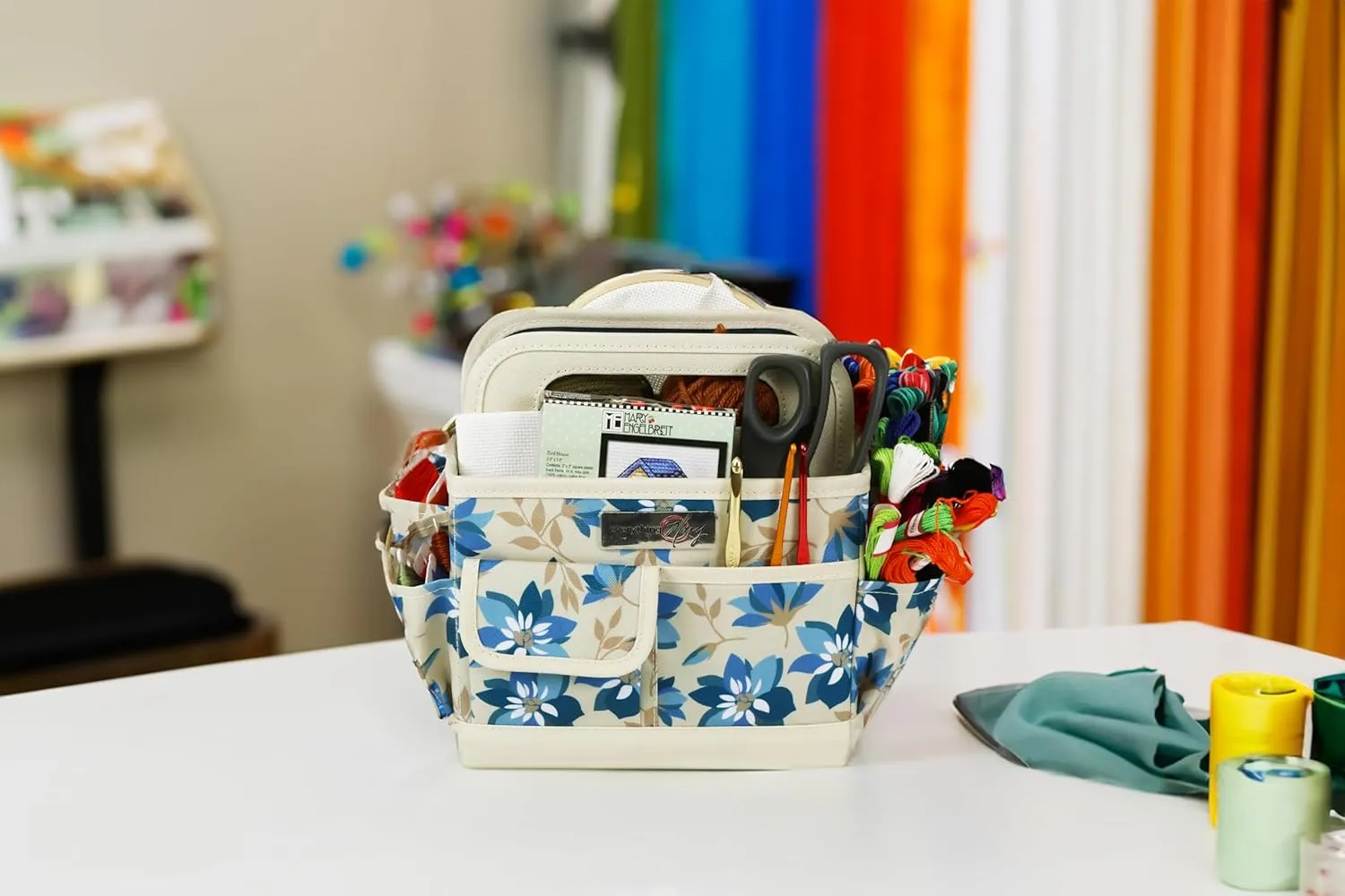 Everything Mary Store and Tote Desktop Caddy - Organizer for Crafts, Art Supplies, Office, School, and Home - Versatile Tote for Supplies and Everyday Storage