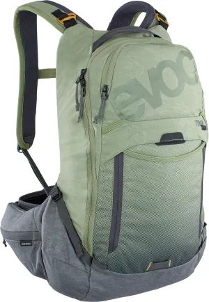 Evoc Trail Pro 16 Bag Olive Green/Grey L/XL Mountain Bike Back with Protection Adult Unisex
